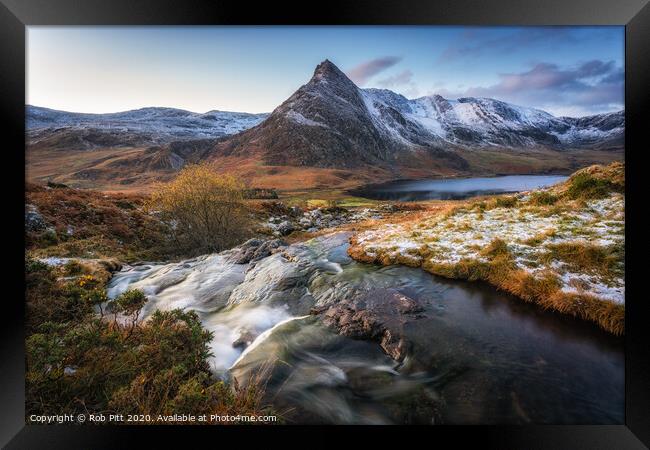 Tryfan Framed Print by Rob Pitt