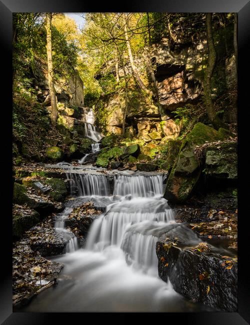 lumsdale waterfall Framed Print by Jason Thompson