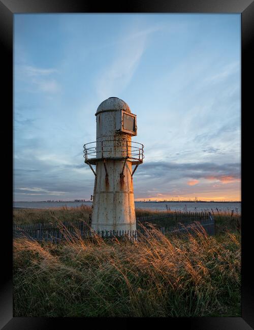 Thorngumbald lighthouse Framed Print by Jason Thompson