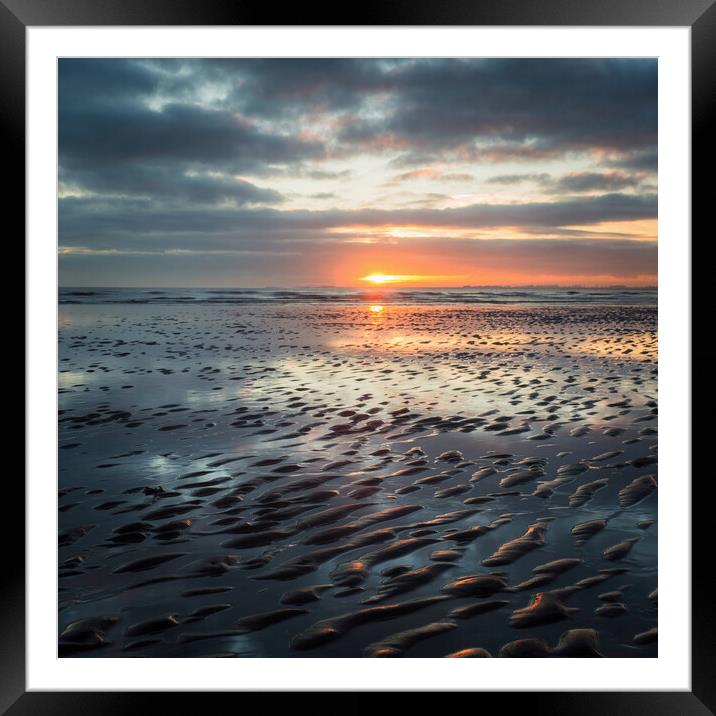 patterns in the sand Framed Mounted Print by Jason Thompson