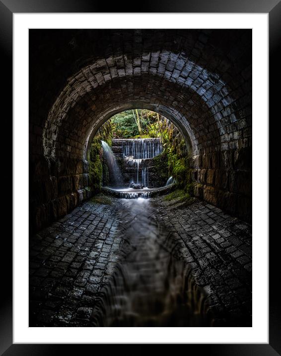 padley gorge drain Framed Mounted Print by Jason Thompson