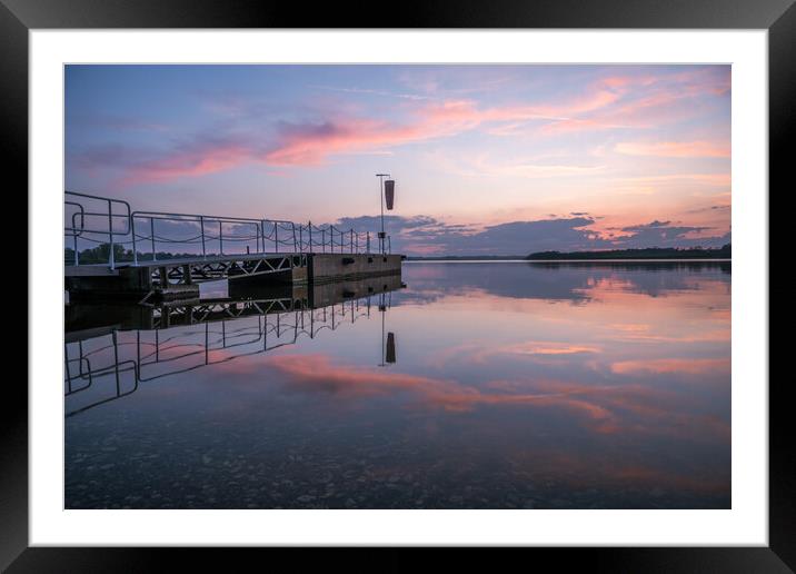 pier sunset Framed Mounted Print by Jason Thompson