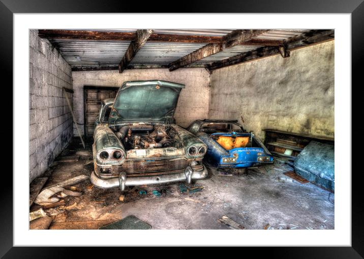 abandoned cars Framed Mounted Print by Jason Thompson
