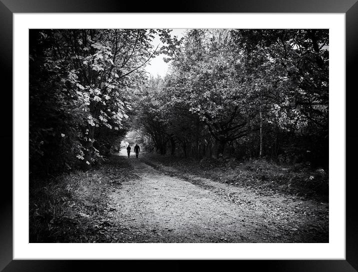 Padley Gorge  stroll  Framed Mounted Print by Jason Thompson