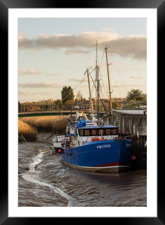 moored boat Framed Mounted Print by Jason Thompson