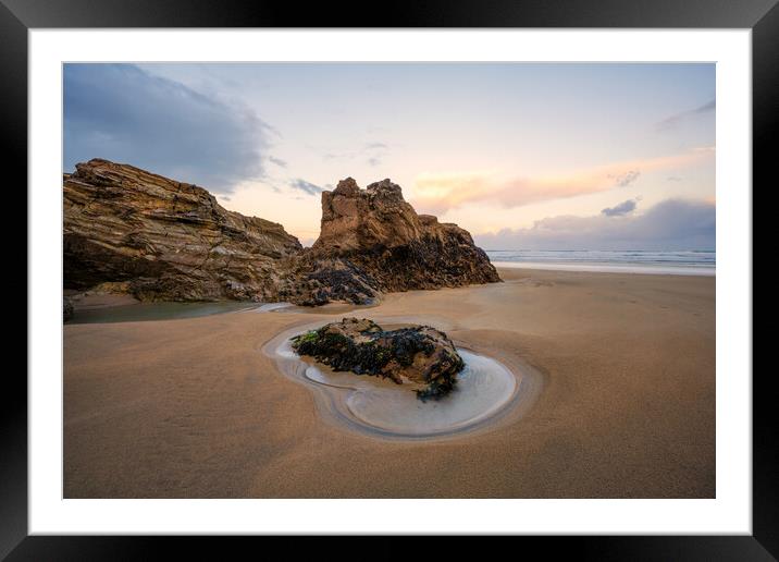 Perranporth beach Framed Mounted Print by Jason Thompson