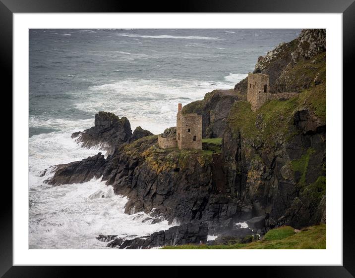 Botallack mine Framed Mounted Print by Jason Thompson