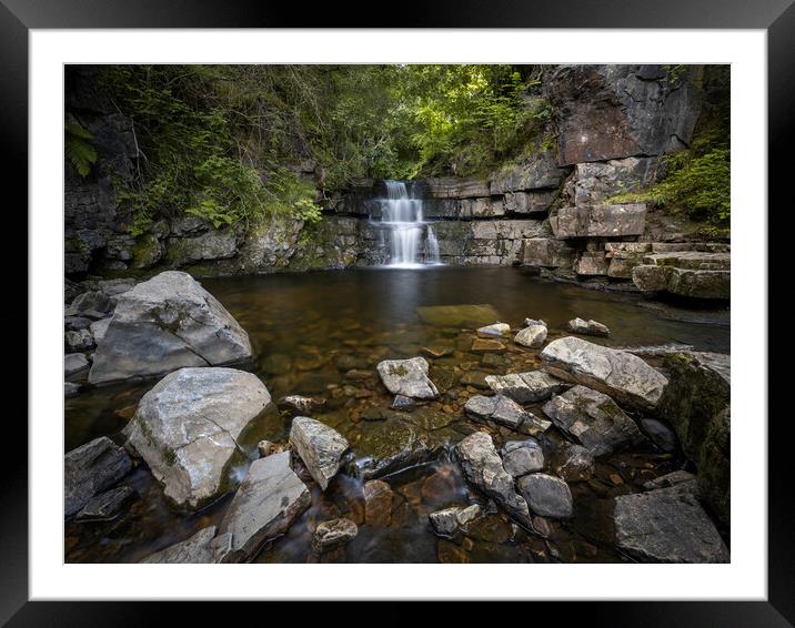 Bow lee beck  fall. Framed Mounted Print by Jason Thompson