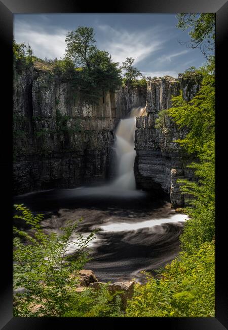 high force waterfall Framed Print by Jason Thompson