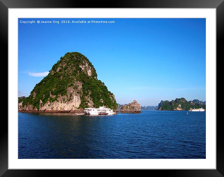 Magnificent Halong Bay Framed Mounted Print by Jeanne Ong