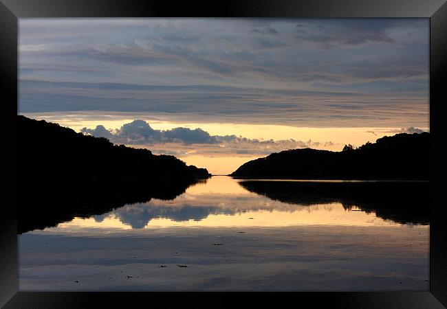  The Loch reflection Framed Print by Ross Lawford