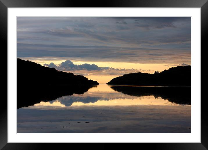  The Loch reflection Framed Mounted Print by Ross Lawford