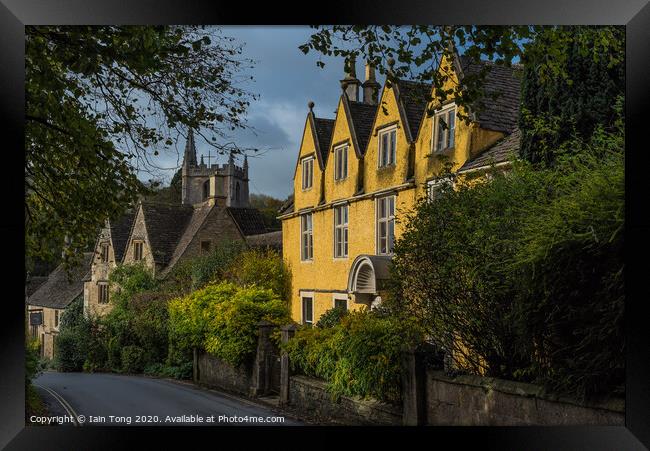 Castle Coombe Cotswolds Framed Print by Iain Tong