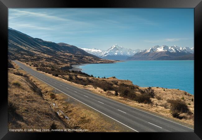 Road to Mt.Cook Framed Print by Iain Tong