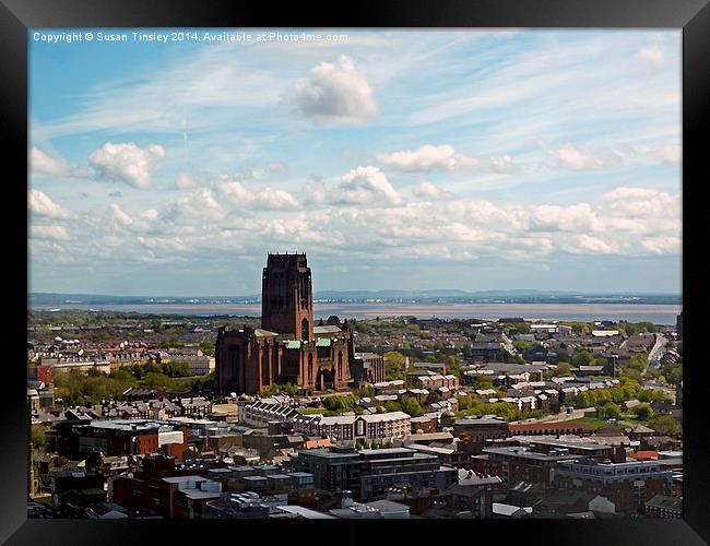 The Anglican cathedral Framed Print by Susan Tinsley