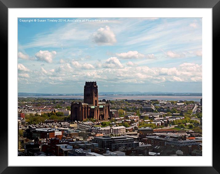 The Anglican cathedral Framed Mounted Print by Susan Tinsley