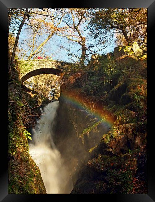  Aira Force rainbow  Framed Print by Susan Tinsley