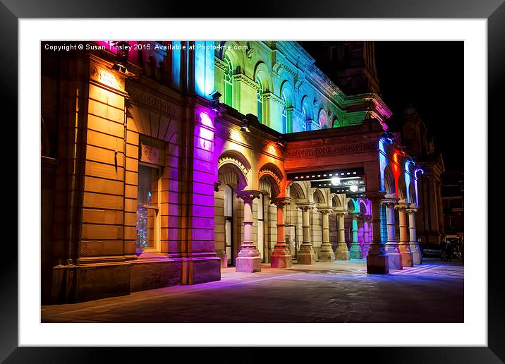 Multicoloured architecture Framed Mounted Print by Susan Tinsley