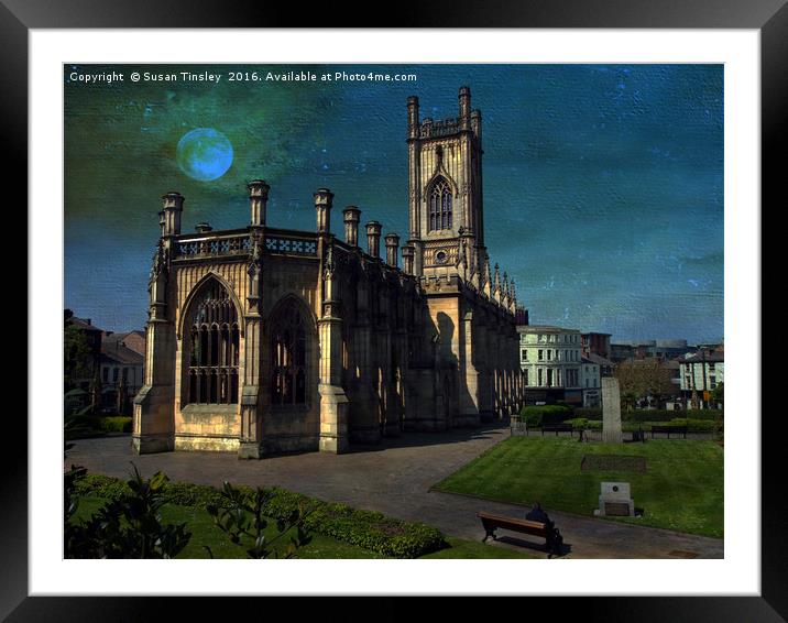 Bombed out church Framed Mounted Print by Susan Tinsley