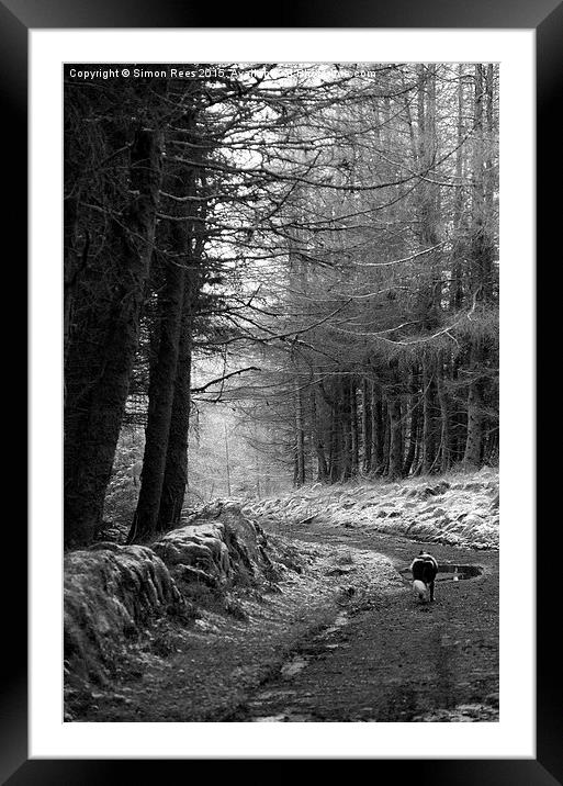  The Road Goes Ever On! Framed Mounted Print by Simon Rees