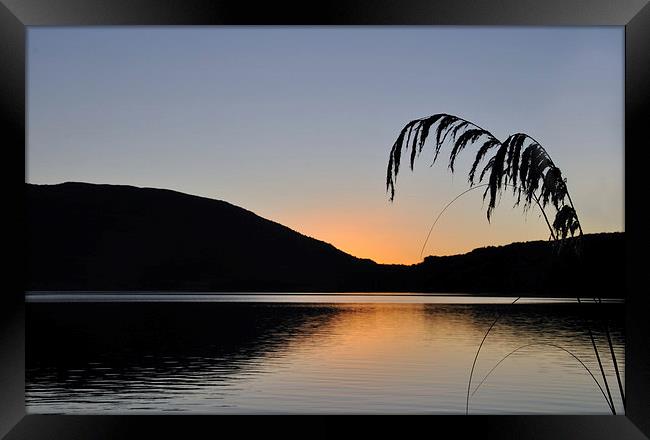 Lake Haupiri sunset Framed Print by Peter Righteous