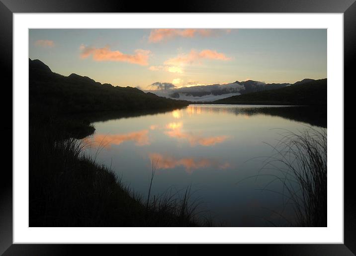 alpine sunrise Framed Mounted Print by Peter Righteous