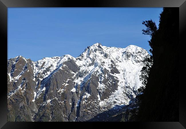 rugged alpine scenery Framed Print by Peter Righteous