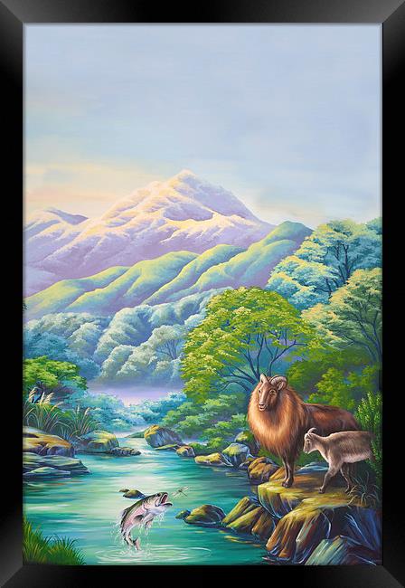 hunters paradise Framed Print by Peter Righteous