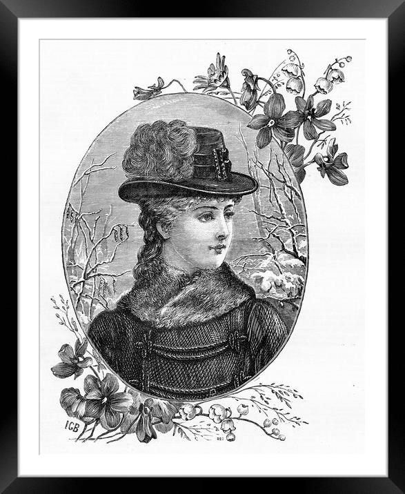 portrait of a young woman Framed Mounted Print by Peter Righteous