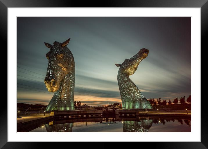 The Kelpies  Framed Mounted Print by Alan Sinclair