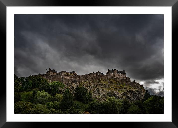 Edinburgh Castle  Framed Mounted Print by Alan Sinclair
