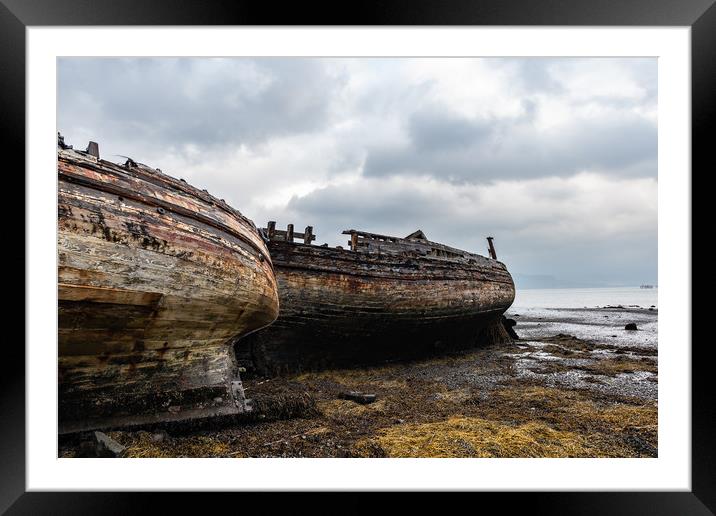 Beached Wrecks Framed Mounted Print by Alan Sinclair