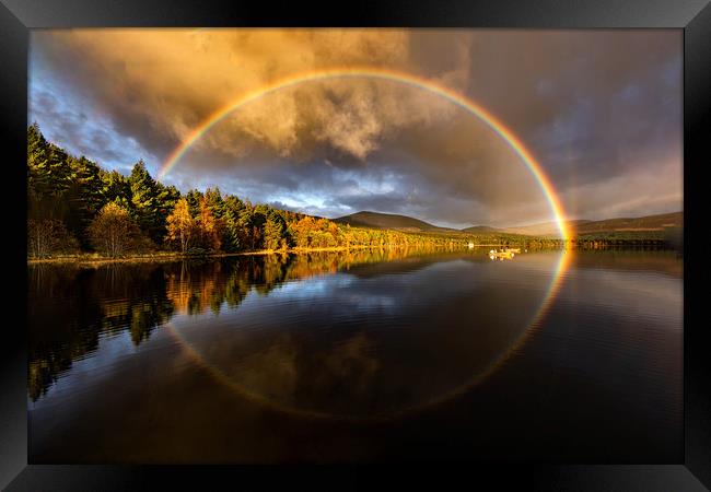 Loch Rainbow Framed Print by Alan Sinclair