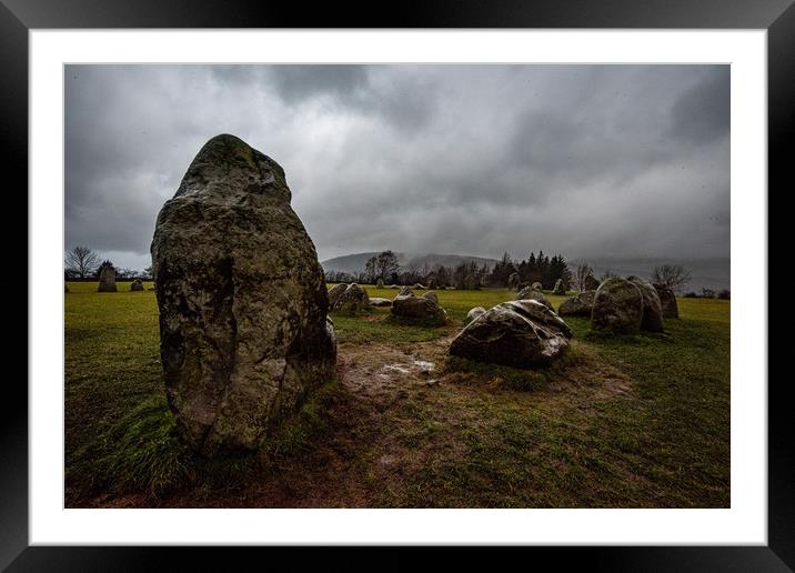 Castlerigg Stones  Framed Mounted Print by Alan Sinclair