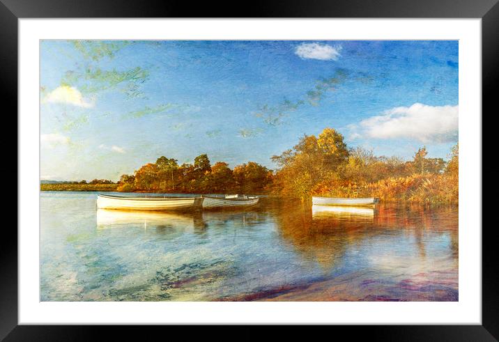 Rusky Boats Art Effects  Framed Mounted Print by Alan Sinclair