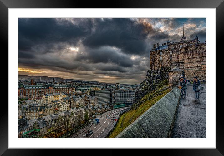 Auld Reekie Framed Mounted Print by Alan Sinclair