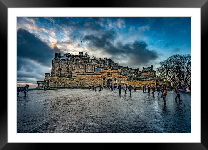 Edinburgh Castle Framed Mounted Print by Alan Sinclair
