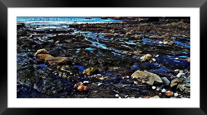  Rocky Beach Framed Mounted Print by Joe Orton