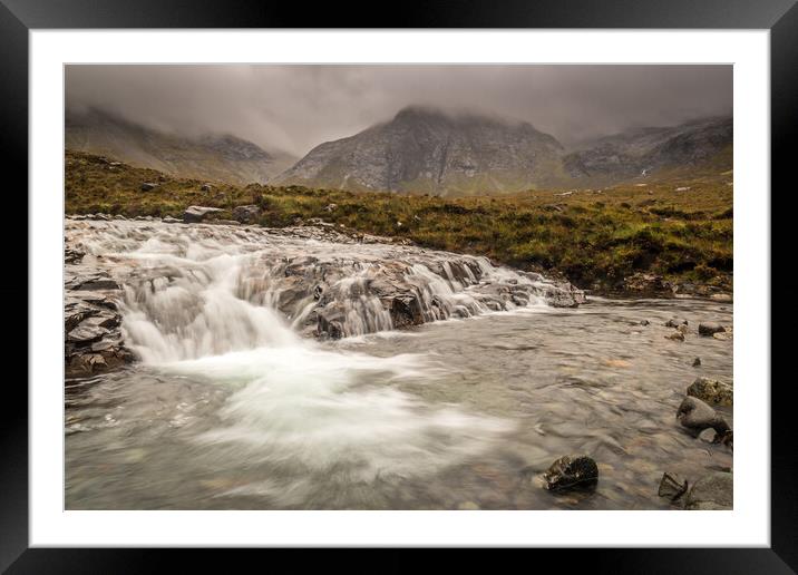 Fairy Pools Framed Mounted Print by Marcia Reay
