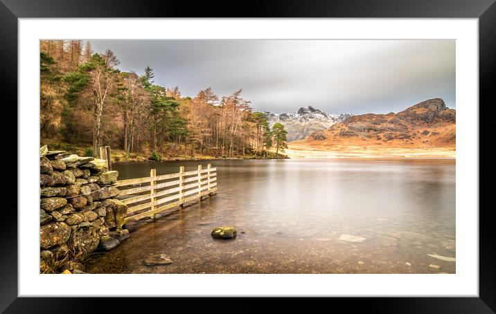 Blea Tarn, Cumbria Framed Mounted Print by Marcia Reay