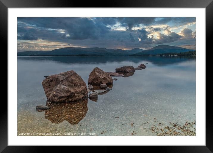 Milarochy Bay, Loch Lomond Framed Mounted Print by Marcia Reay