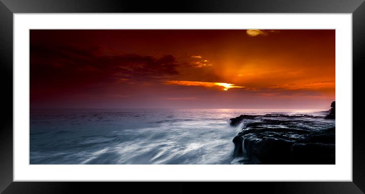 Southern Down Sunset Framed Mounted Print by Chris Jones