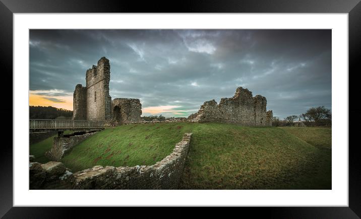 Ogmore castle Framed Mounted Print by Chris Jones