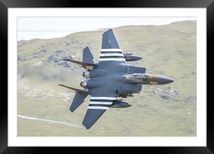 USAF F15 Framed Mounted Print by Chris Jones