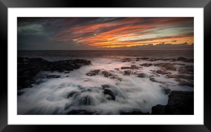 Welsh sunset Framed Mounted Print by Chris Jones