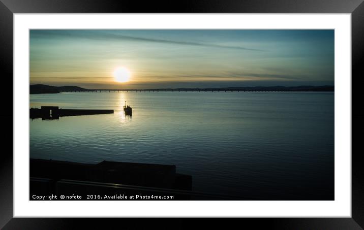 Tay Sunset Framed Mounted Print by nofoto 