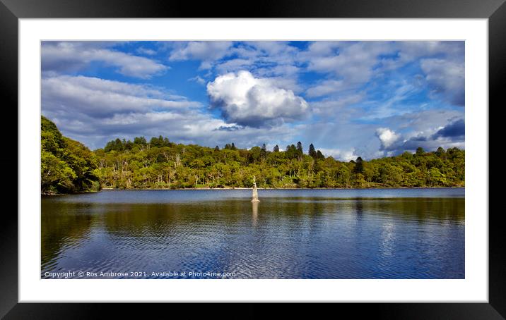 Wee Peter on Loch Lomond Framed Mounted Print by Ros Ambrose