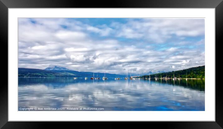 Gare Loch Framed Mounted Print by Ros Ambrose