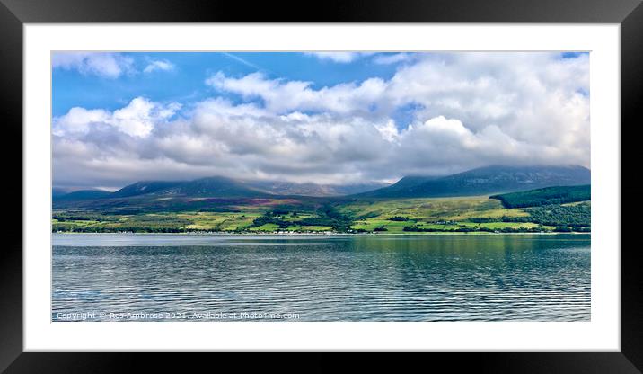 Pirnmill Isle of Arran Framed Mounted Print by Ros Ambrose