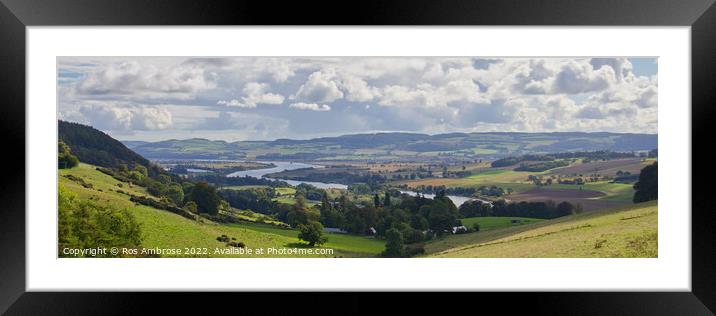 Looking Down the Tay from Kinnoull Hill Framed Mounted Print by Ros Ambrose